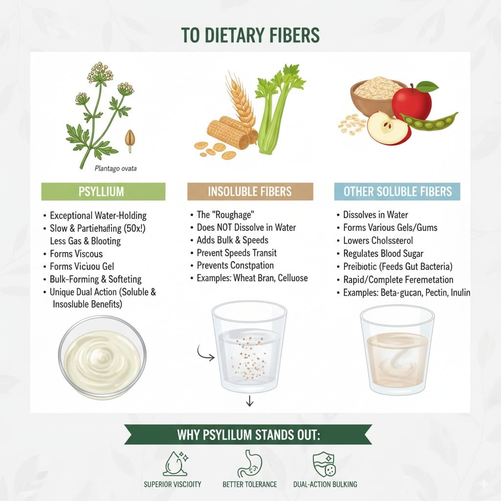Psyllium vs Other Dietary Fibers- Why It Stands Out