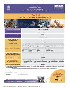 Akash agro UDHYAM Certifications